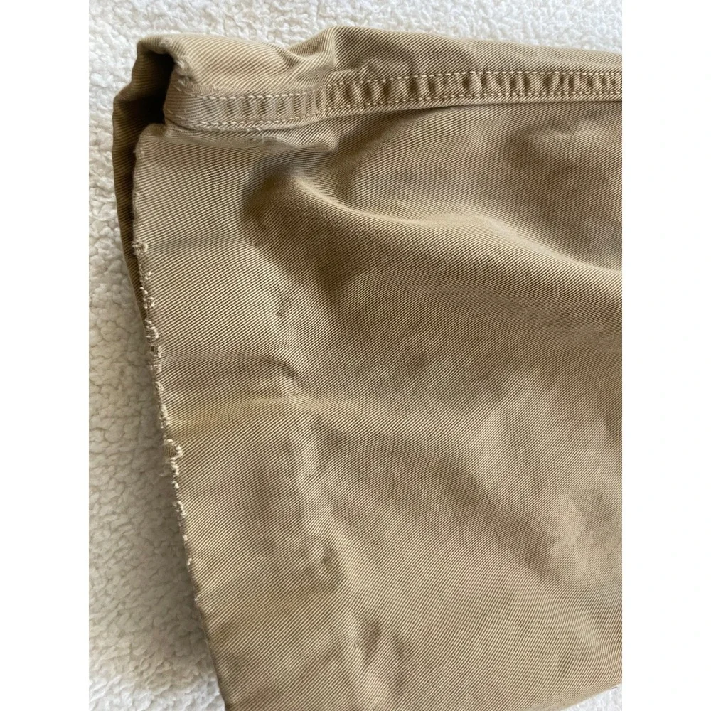 American Eagle Mens Hemmed to 28x24‎ Cargo Pants Tan Khaki Cotton Leg Utility
